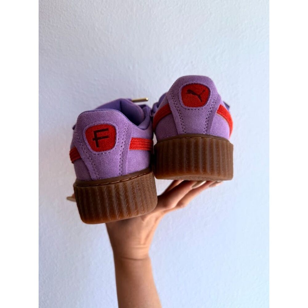 Puma x Fenty by Rihanna Creeper Phatty Lavender Purple & Cherry Red size 6 NWB - Picture 9 of 16